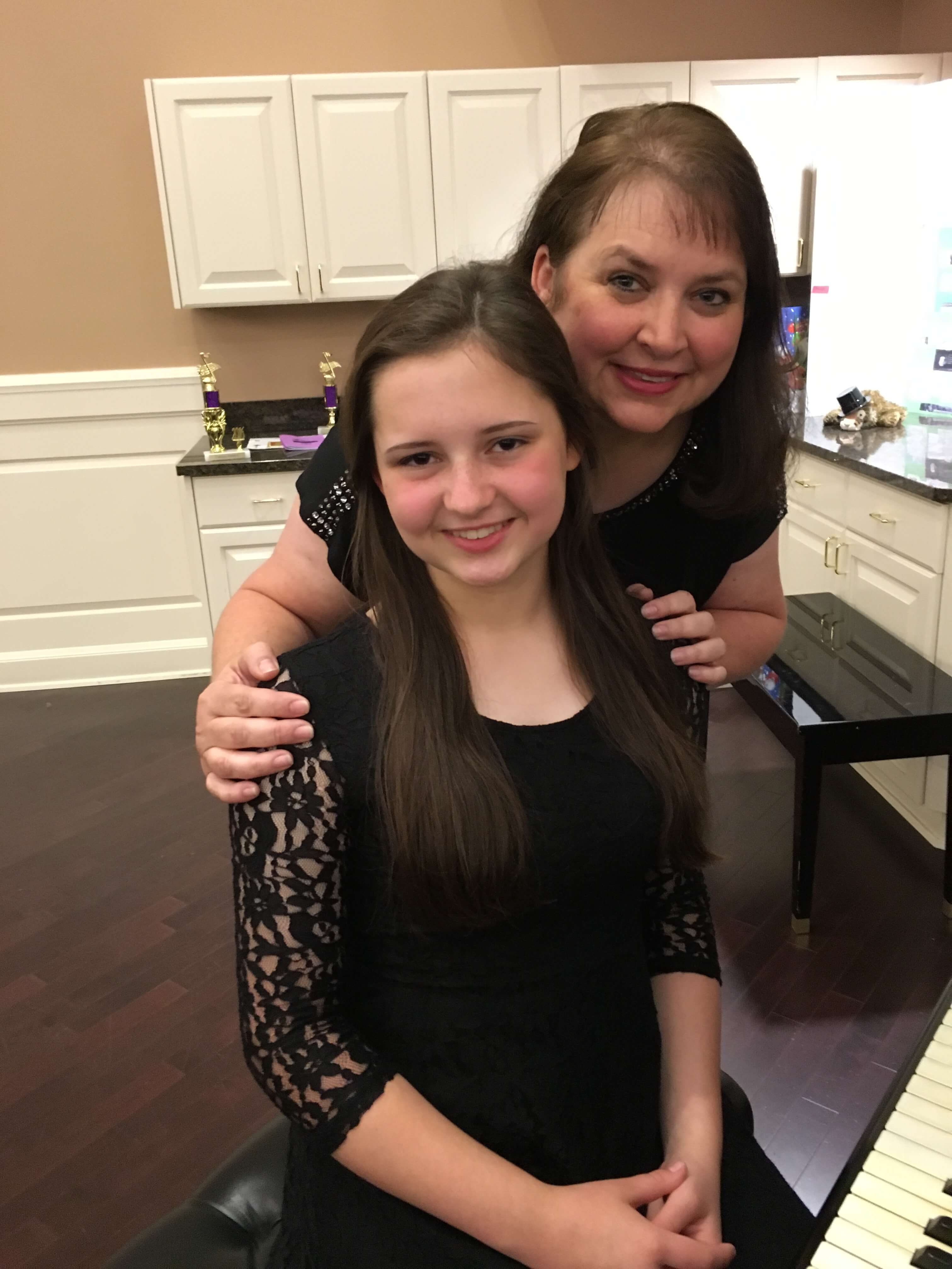 Lisa Emmick and Student of Dallas Piano Academy