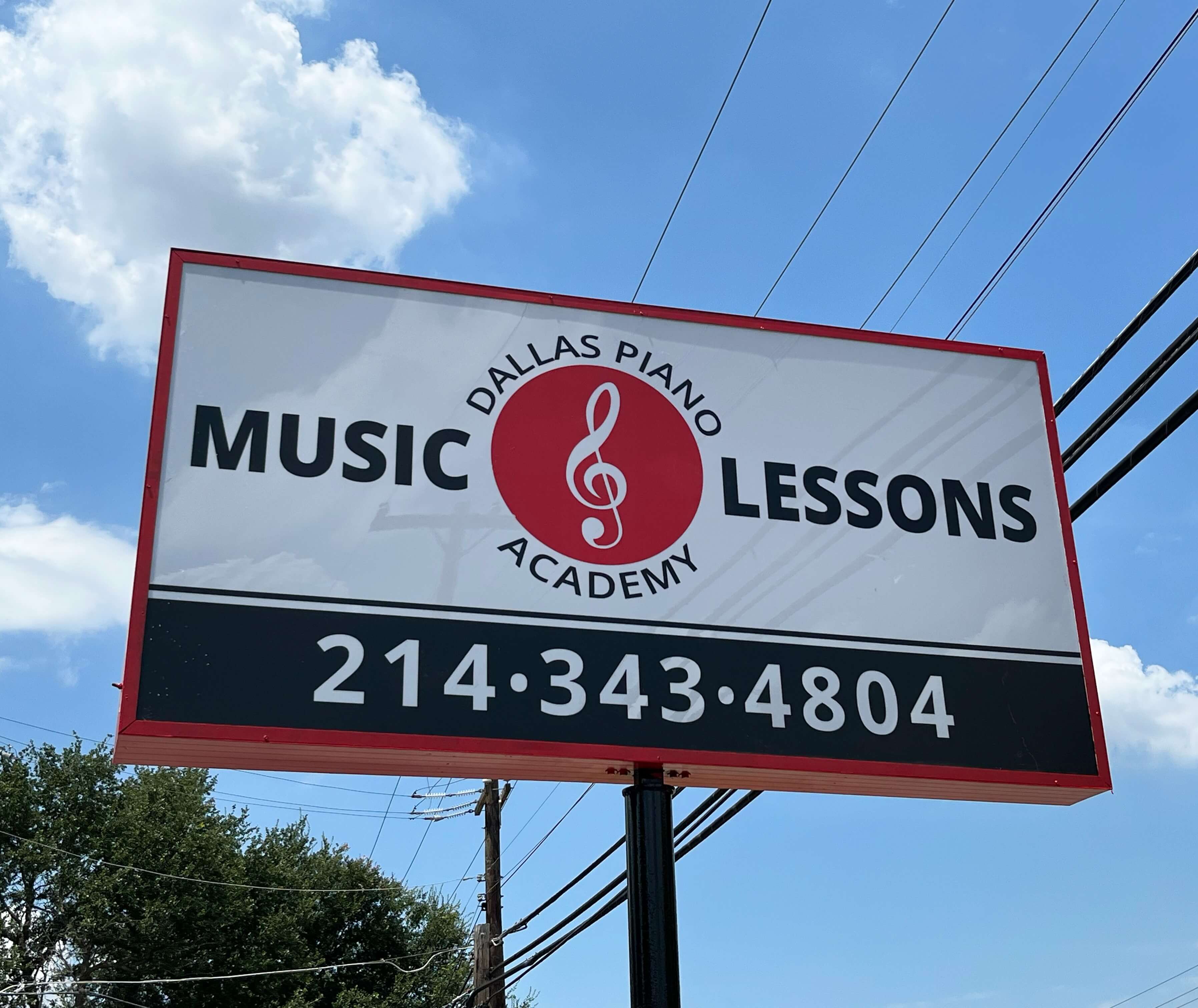 Dallas Piano Academy Sign