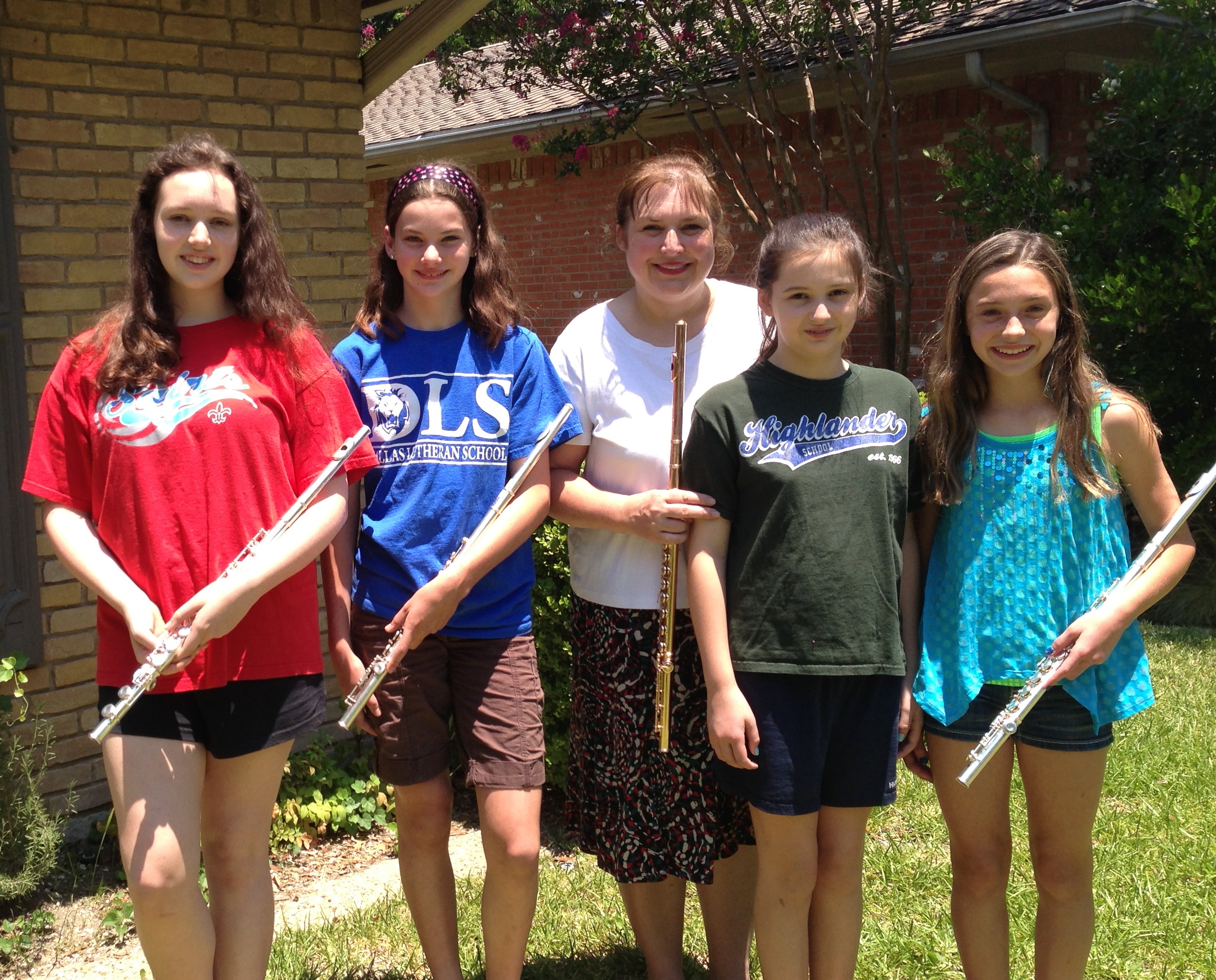 A Group of Flute Students